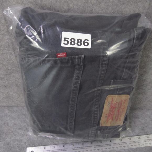 Levi's 550 Jeans Mens 42x30 Black Relaxed Fit Tapered Leg Denim Classic - Picture 8 of 8